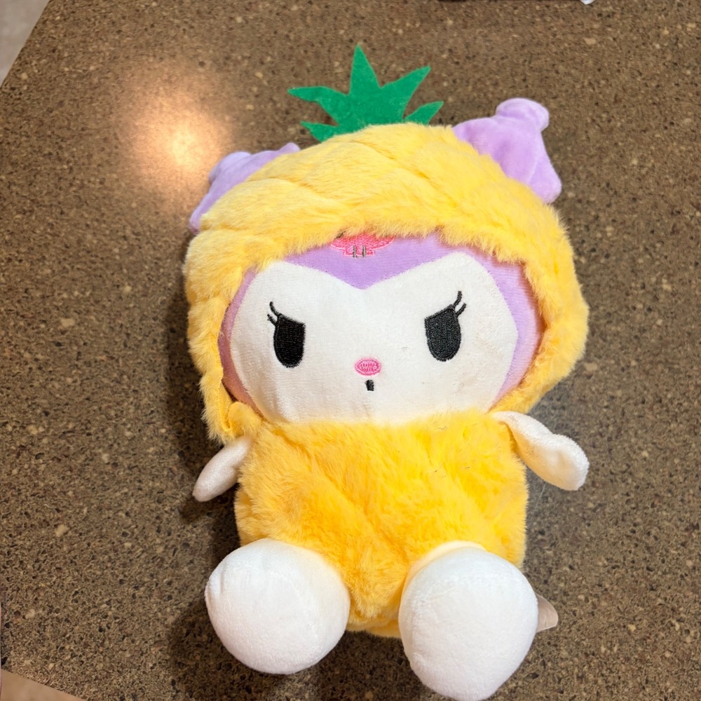 Kuromi Pineapple Costume Plush Yellow‎ Soft Stuffed Toy Northman Group 2024
